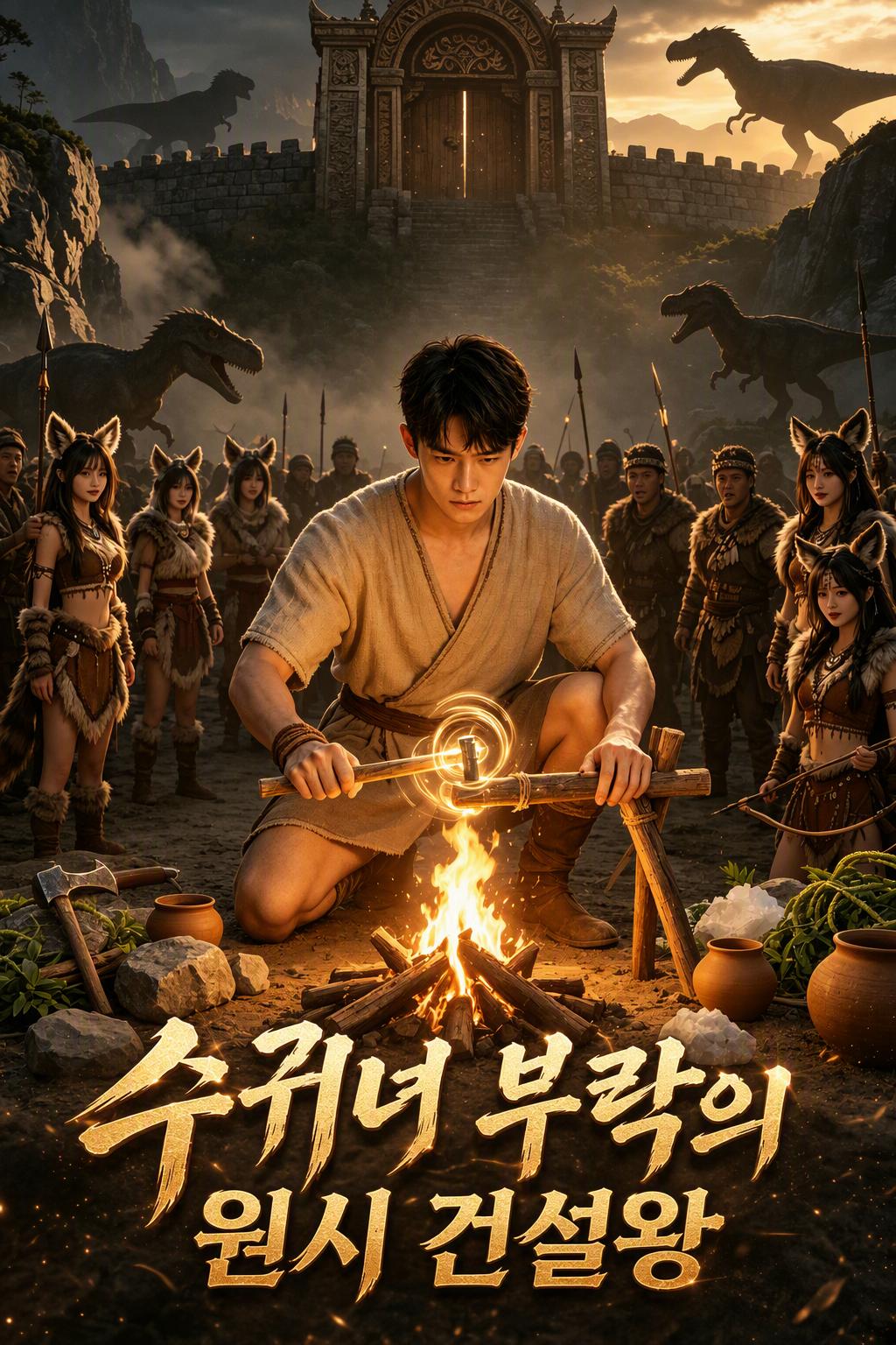 수귀녀 부락의 원시 건설왕