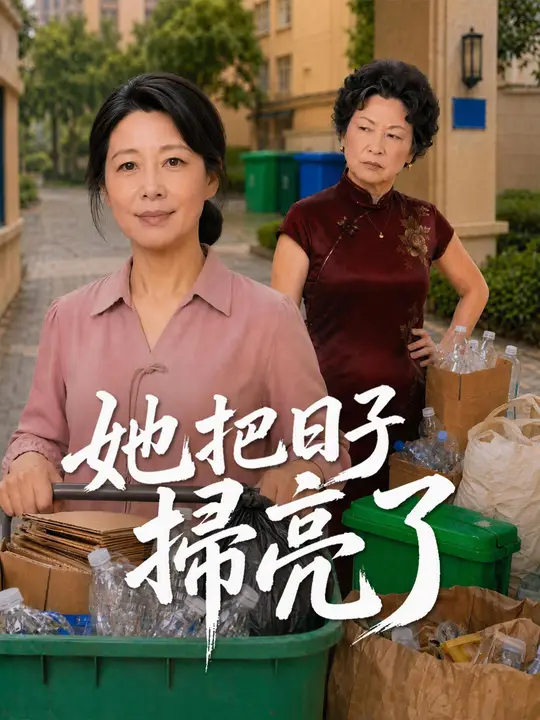 她把日子掃亮了