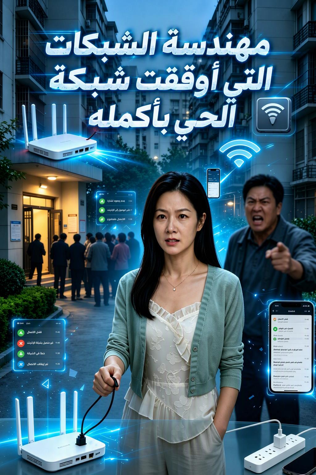 مهندسة الشبكات التي أوقفت شبكة الحي بأكمله