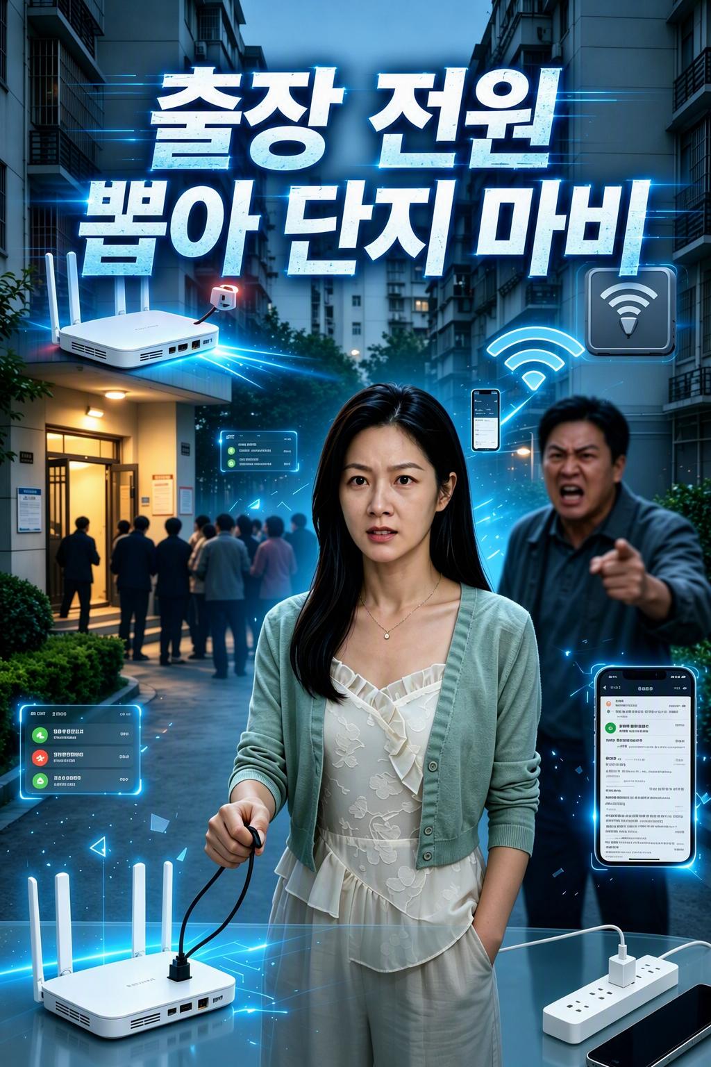 출장 전원 뽑아 단지 마비