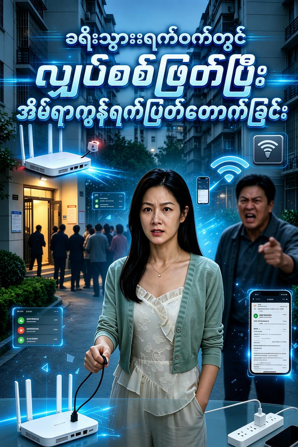 ခရီးသွားရက်ဝက်တွင် လျှပ်စစ်ဖြတ်ပြီး အိမ်ရာကွန်ရက်ပြတ်တောက်ခြင်း