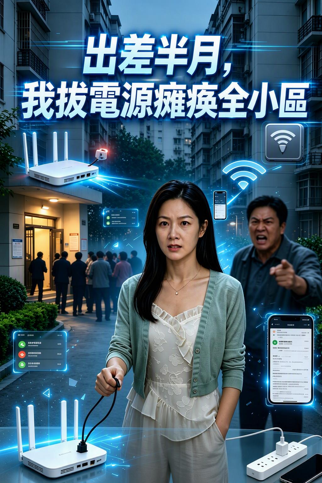 出差半月，我拔電源癱瘓全小區