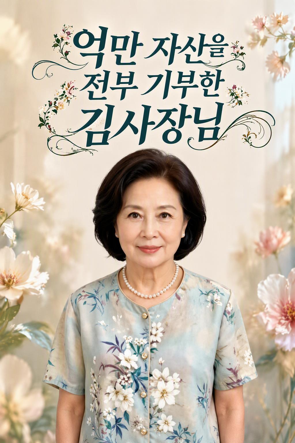 억만 자산을 전부 기부한 김사장님