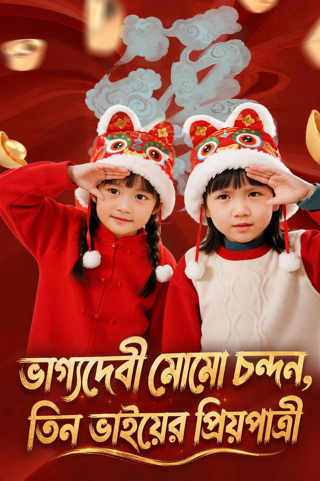 ভাগ্যদেবী মোমো চন্দন, তিন ভাইয়ের প্রিয়পাত্রী