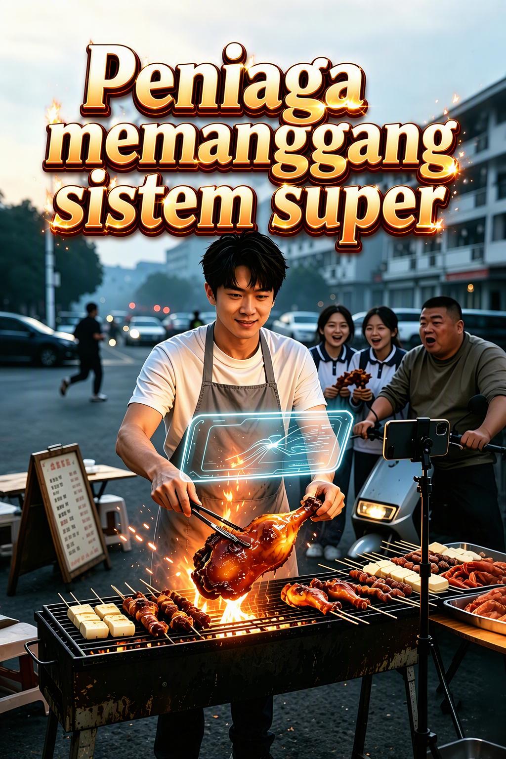 Peniaga memanggang sistem super