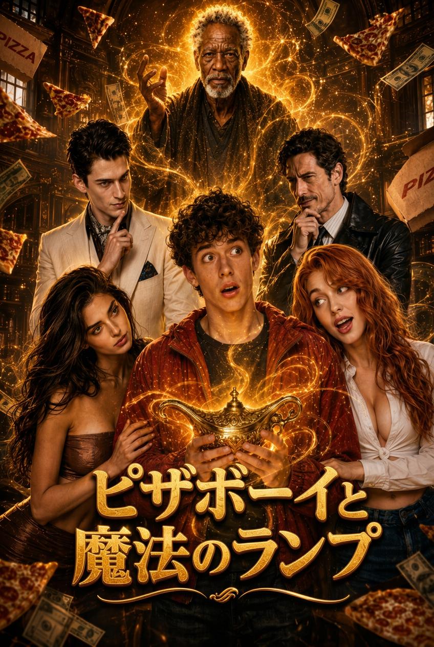 ピザ屋の少年と魔法のランプ