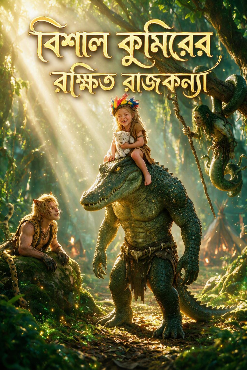 বিশাল কুমিরের রক্ষিত রাজকন্যা