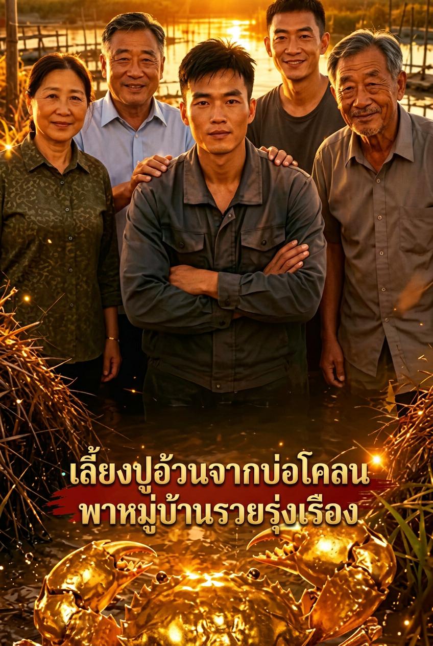 เลี้ยงปูอ้วนจากบ่อโคลน พาหมู่บ้านรวยรุ่งเรือง