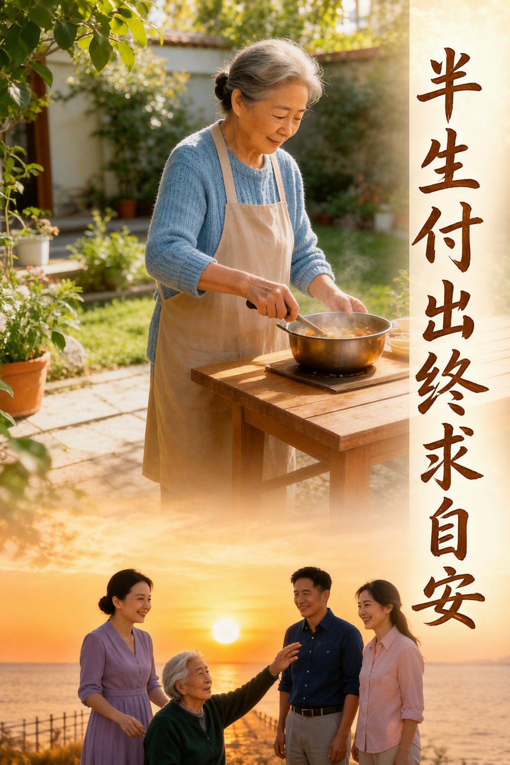半生付出終求自安