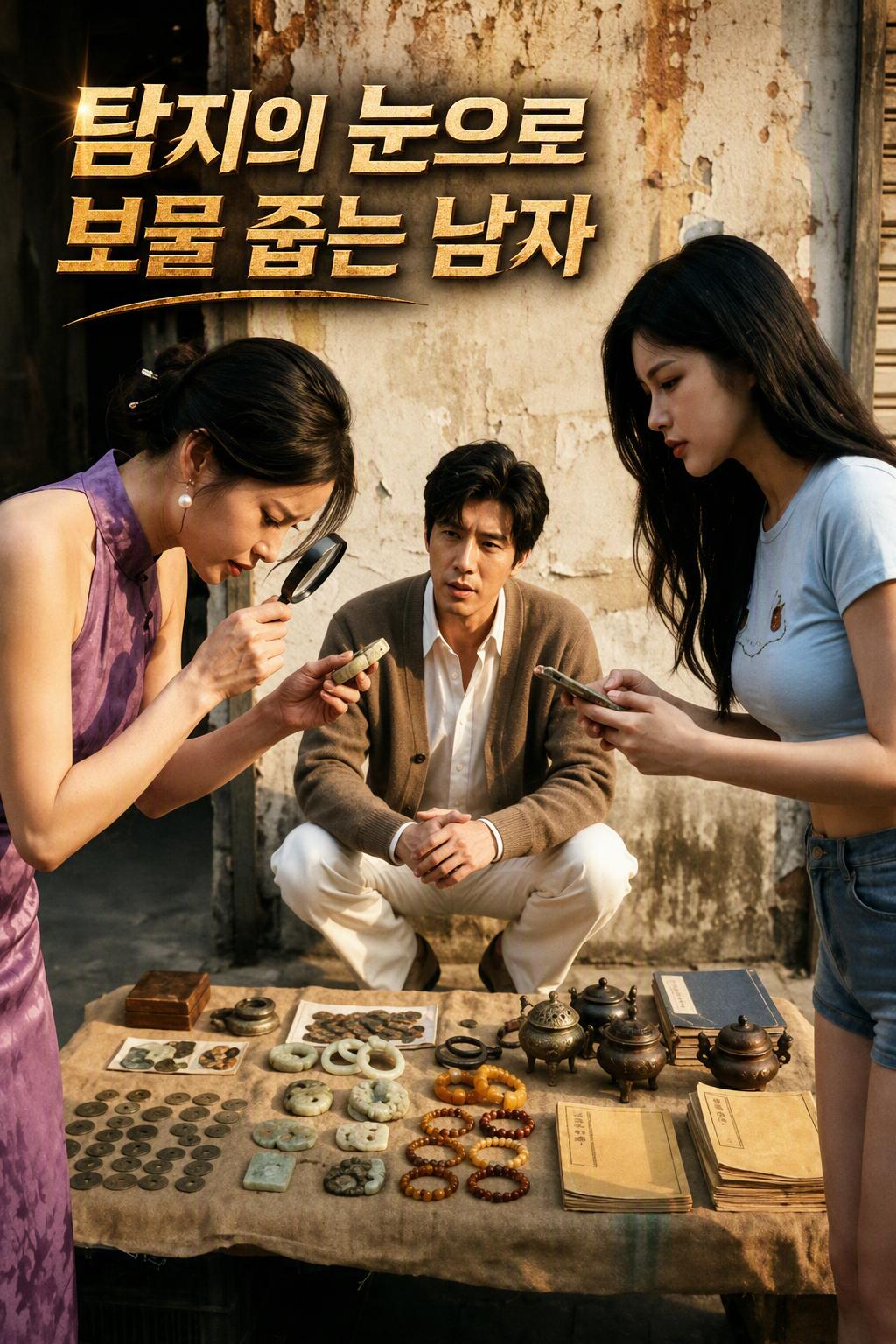 탐지의 눈으로 보물 줍는 남자