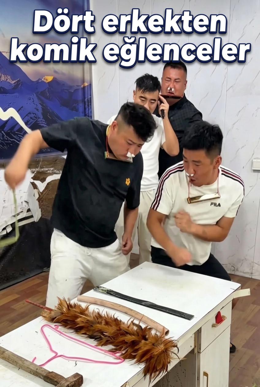 Dört erkekten komik eğlenceler