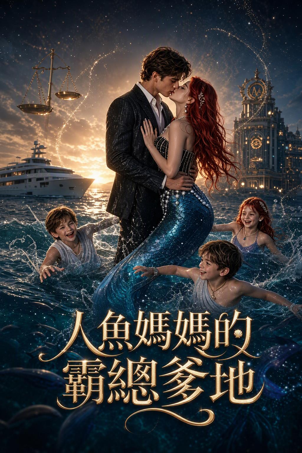 美人鱼妈咪，霸总爹地