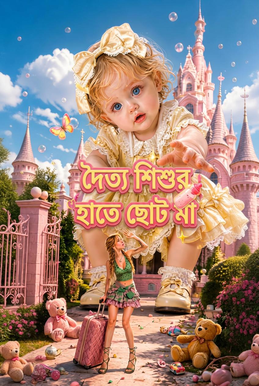 দৈত্য শিশুর হাতে ছোট মা