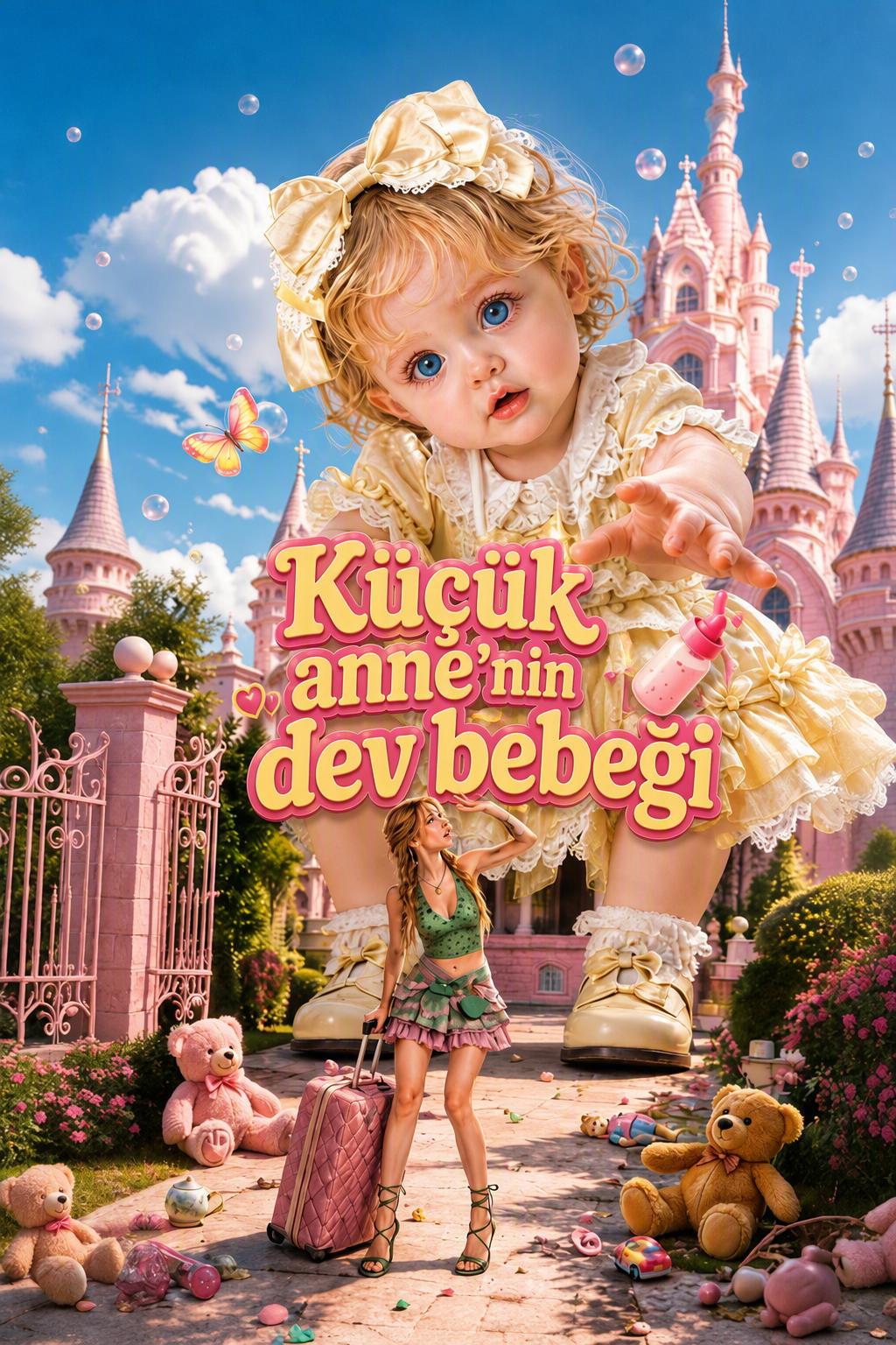 Dev Bebeğin Elindeki Küçük Anne